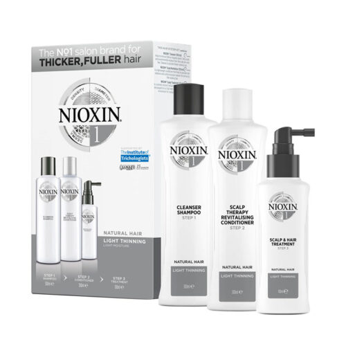 Nioxin Kit 1 For Natural Hair With Light Thinning - Galaxy Hair & Beauty Roscommon