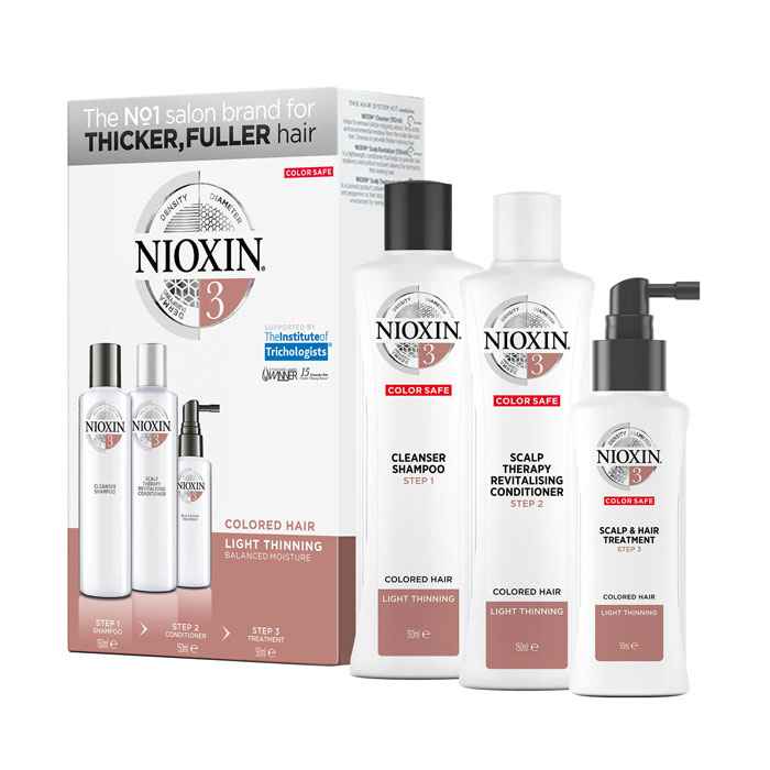 Nioxin Kit 3 for Coloured Hair with Light Thinning - Galaxy Hair & Beauty Roscommon