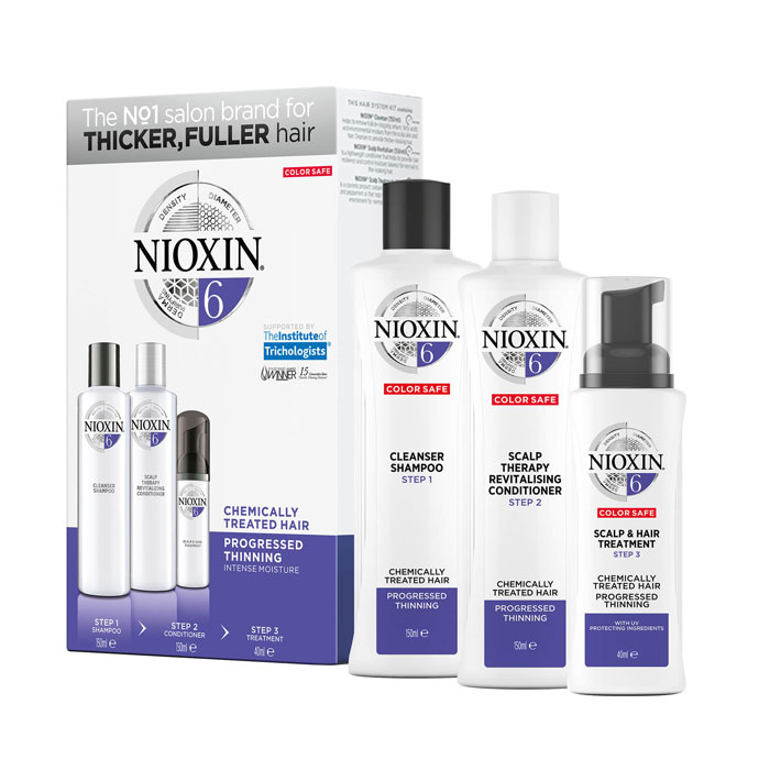 Nioxin Kit 6 for Chemically Treated Hair with Progressed Thinning - Galaxy Hair & Beauty Roscommon